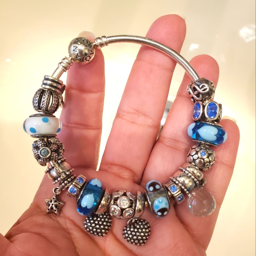 Pandora Bangle + charms